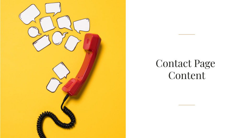 Contact Page Content